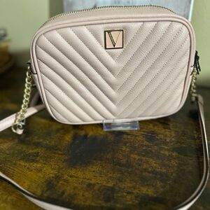 Victoria’s Secret pink Quilted Crossbody Bag